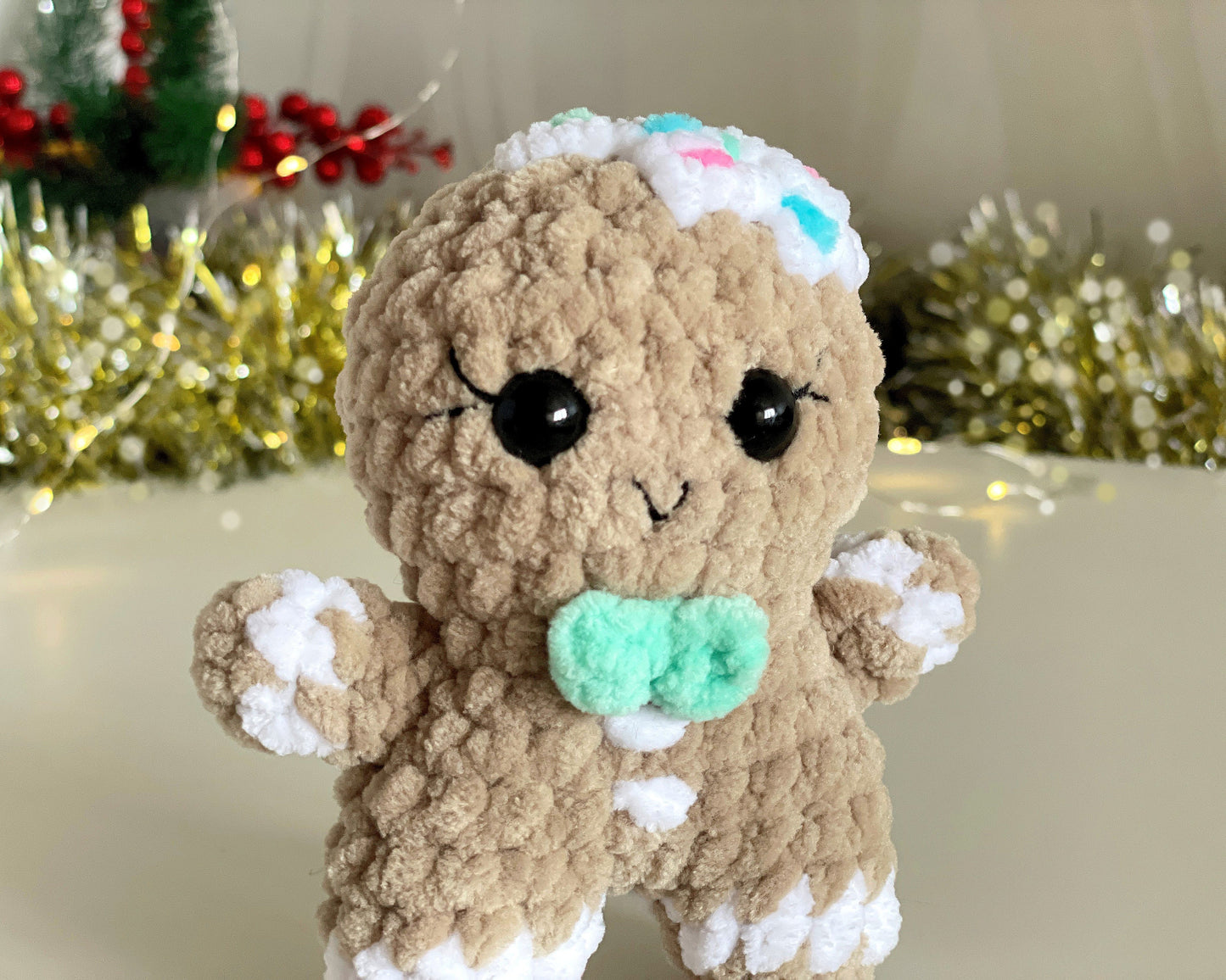 Gingerbread Man CROCHET PATTERN - Low Sew