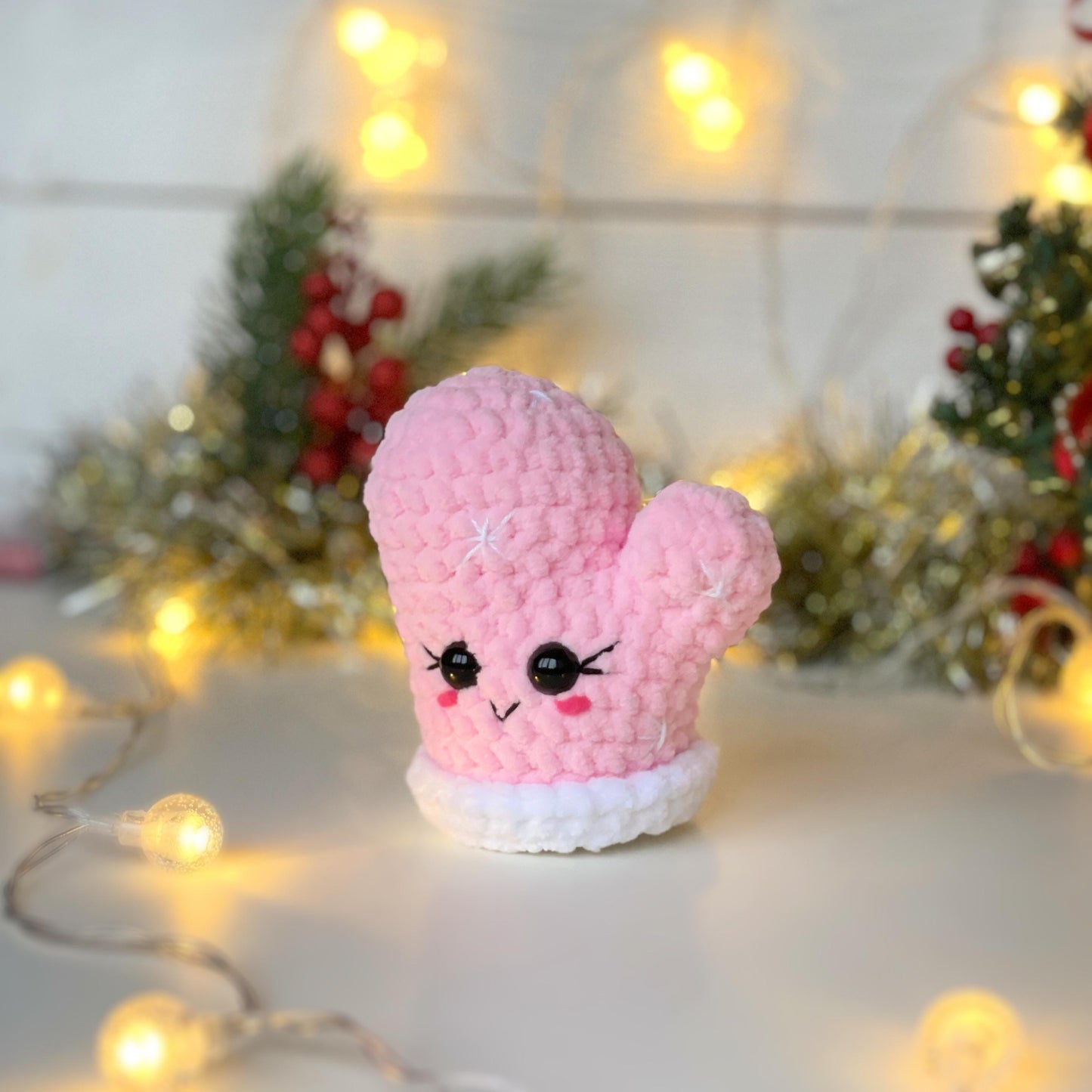 Christmas Mitten CROCHET PATTERN - No Sew