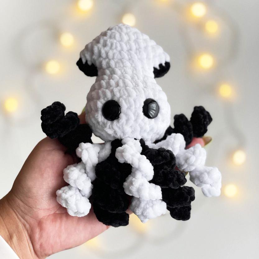 Skeleton Squid CROCHET PATTERN - No Sew