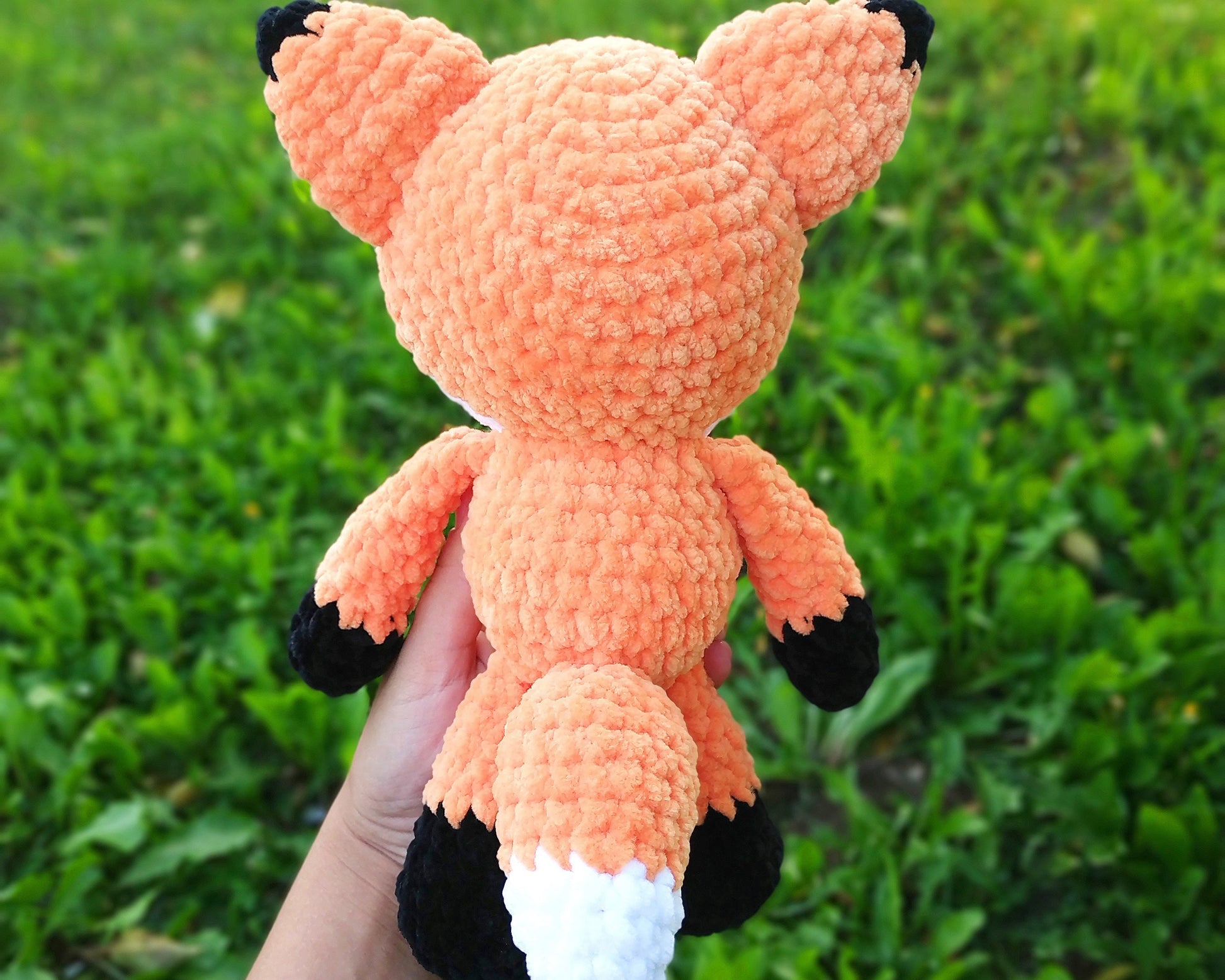 Fox Crochet PATTERN, Amigurumi Woodland Animals, Stuffed Plush Toy, Chunky yarn PDF, Nursery Decor Plushie, Baby Shower Handmade Gift Idea