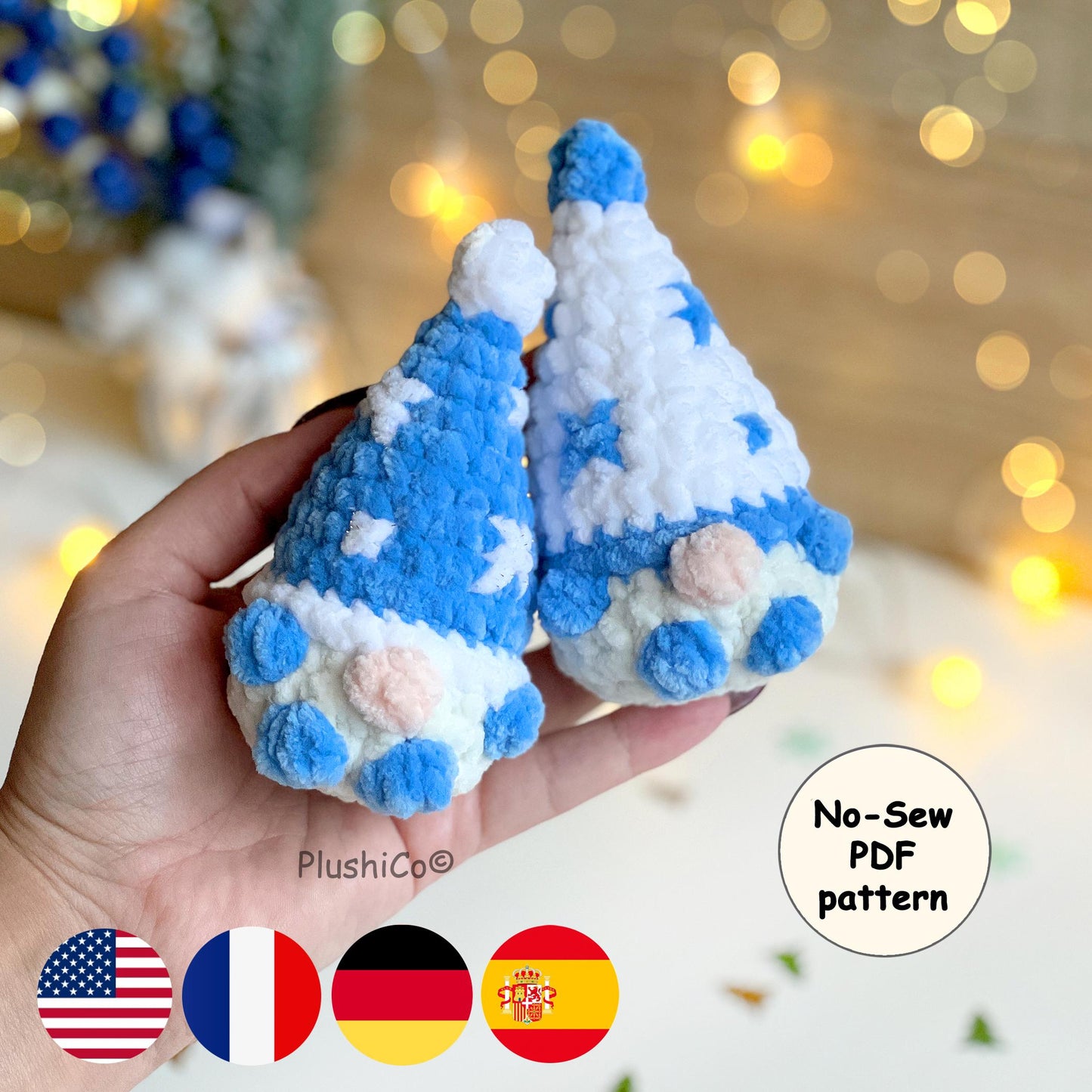 Gnome Crochet Pattern - No Sew