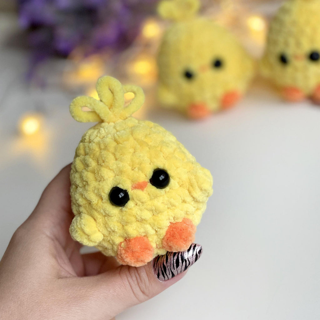Easter Chick Crochet PATTERN, No Sew Amigurumi Tiny Chick, Easy pdf Tutorial for Beginners, Baby Gift Plushie, Handmade Little Spring Bird