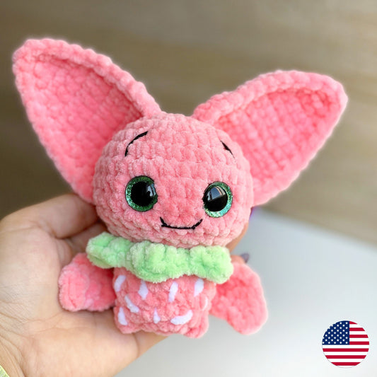 Strawberry Bat CROCHET PATTERN
