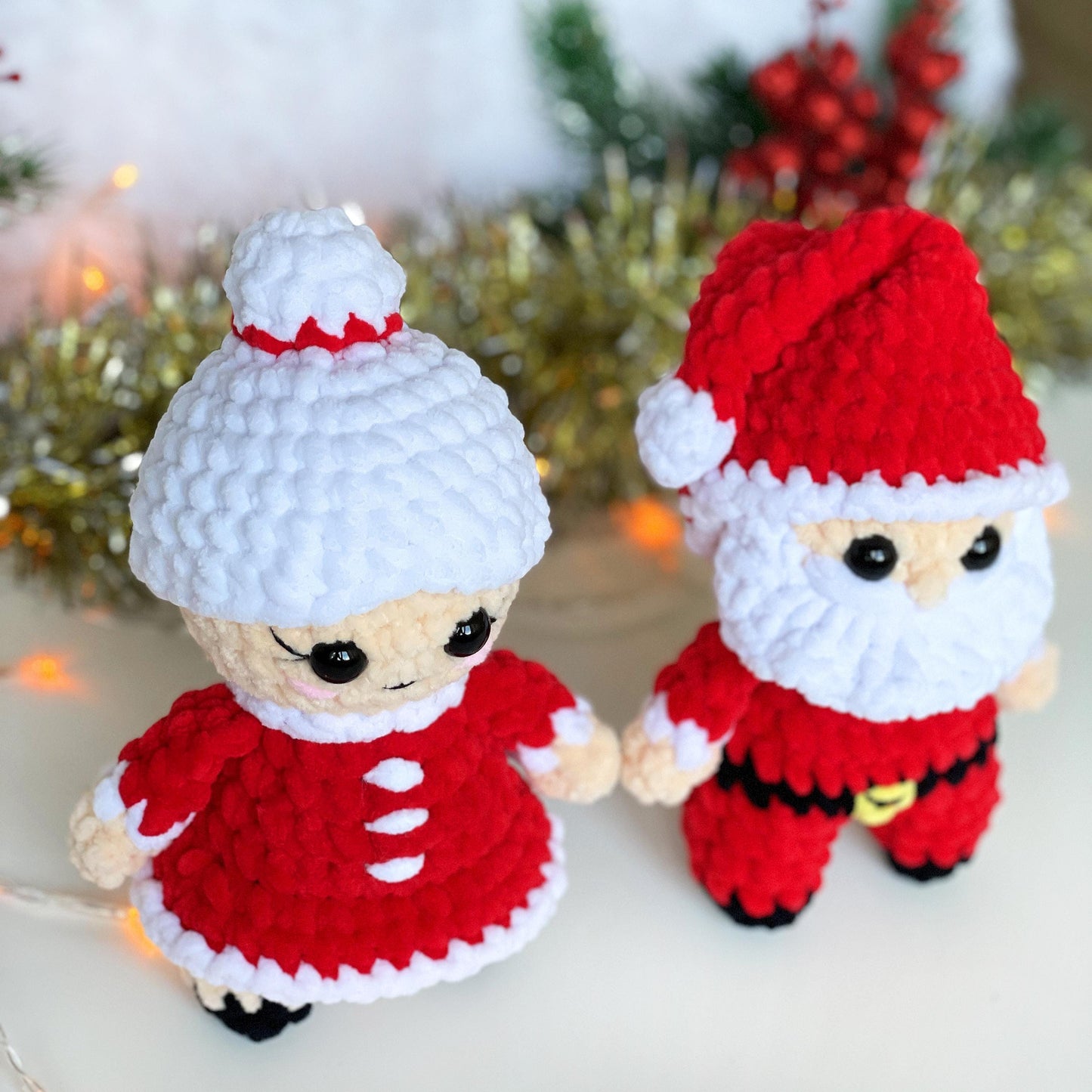 Santa & Mrs. Claus Crochet PATTERNS - Low Sew