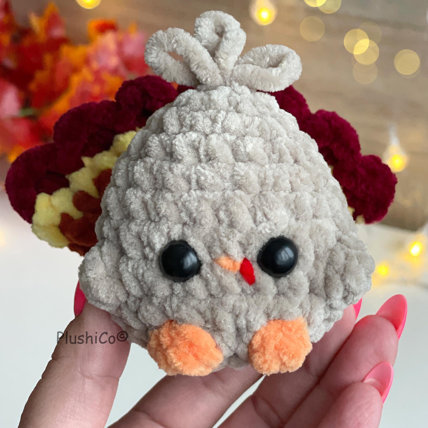Turkey Crochet PATTERN - Low Sew