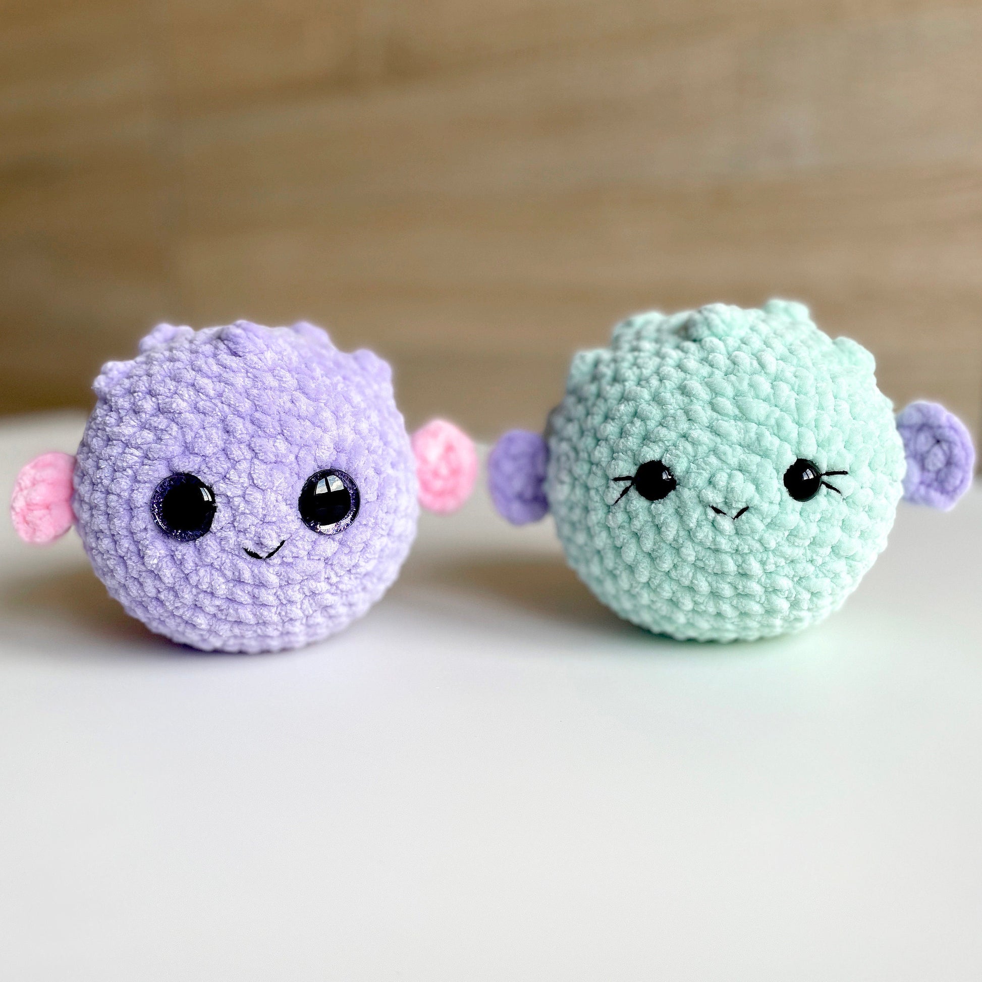 Fish Crochet PATTERN, No-Sew Puffer Fish Amigurumi Plushie, Cute Sea Creature, Plush Baby Toy, Kawaii Blowfish, Easy Beginner-Friendly PDF