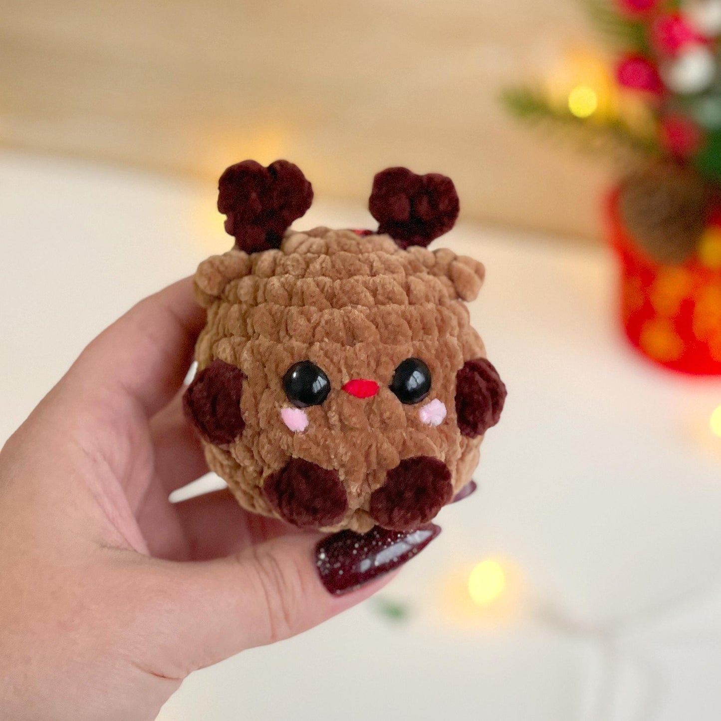 Christmas Crochet Keychain Patterns 3-in-1 – Low/No Sew