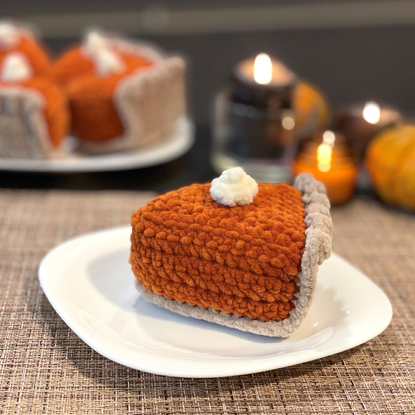 Pumpkin pie slice CROCHET PATTERN - Low Sew