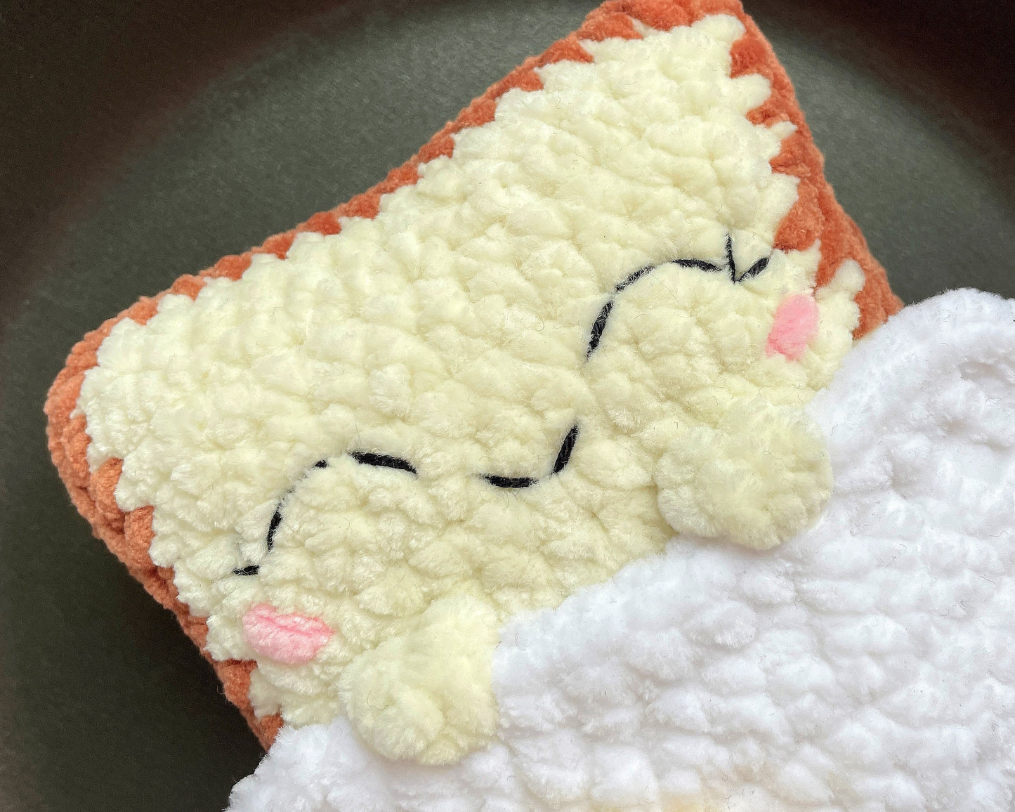 Toast with Egg Crochet PATTERN