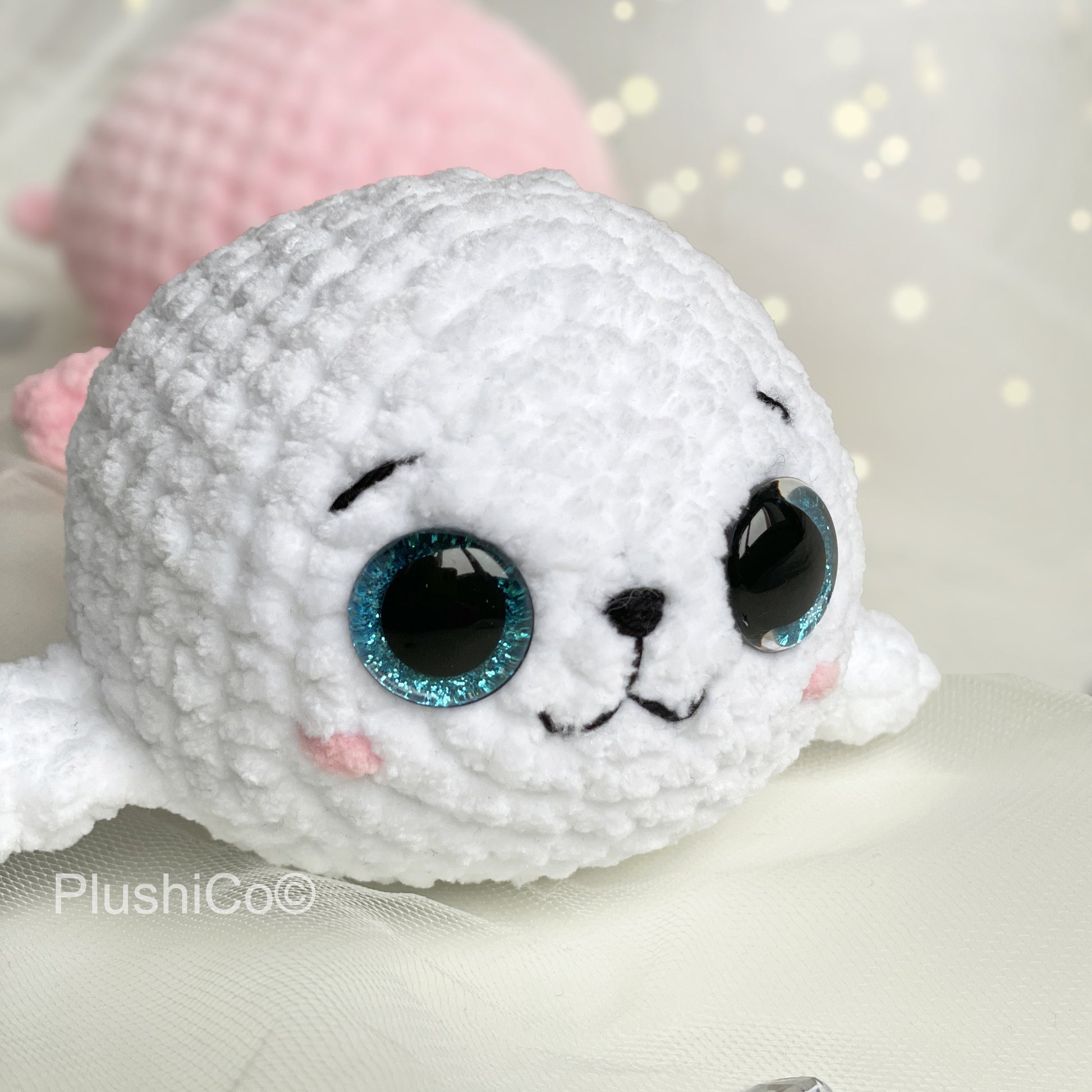 Seal CROCHET PATTERN, Amigurumi Low-Sew Manatee, Easy Plush Animal Toy, Beginner Tutorial PDF, Cute Sea Plushie, Instant Digital Download
