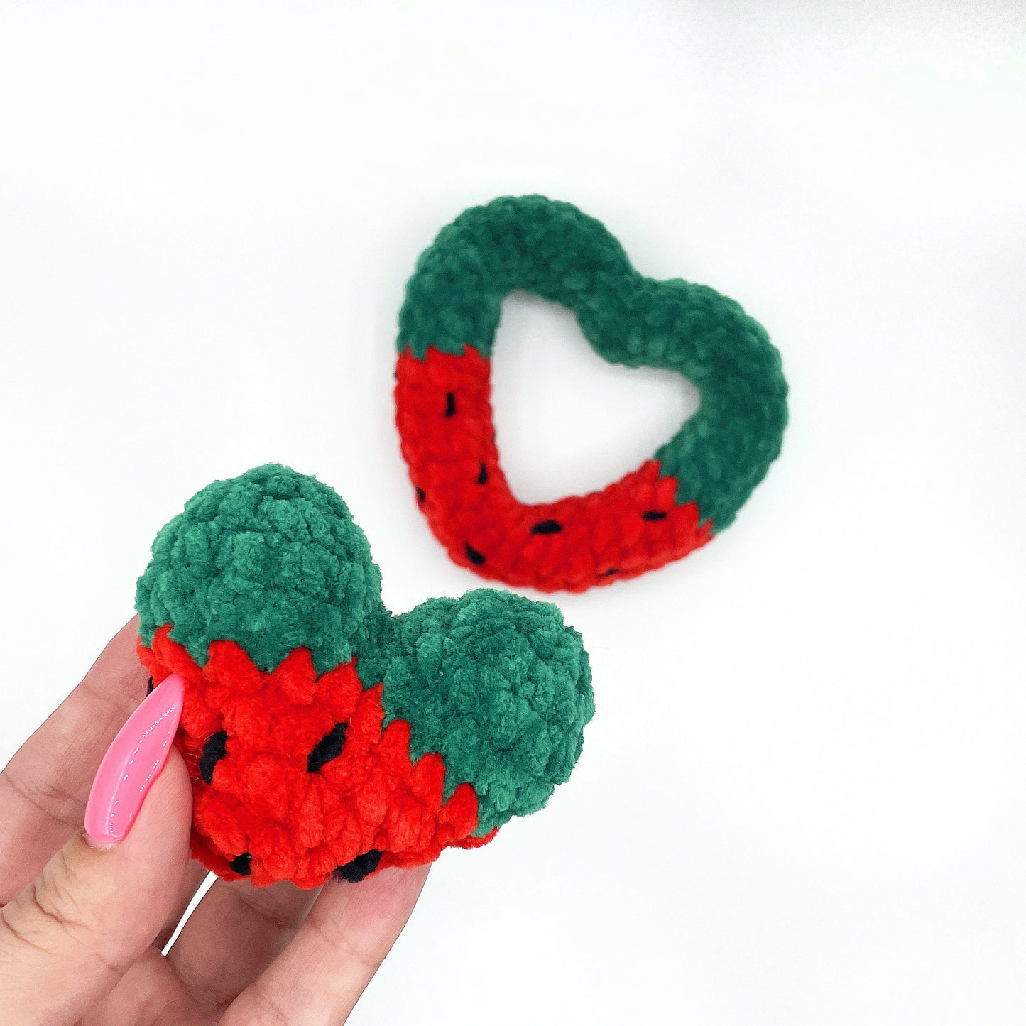 Matching Fruit Hearts CROCHET PATTERN - Low Sew
